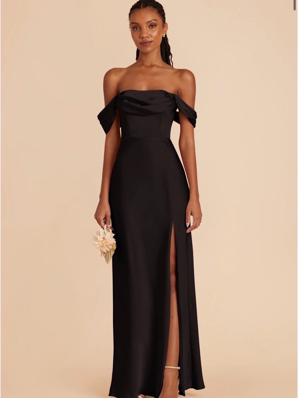 BIRDY GREY - Mia Matte Satin Dress - Black